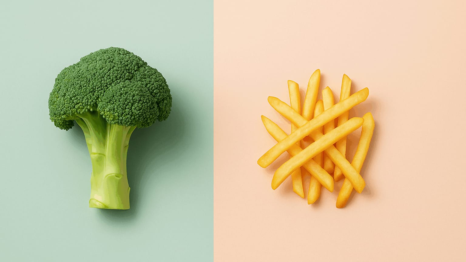 Kalorie ist nicht gleich Kalorie – Pommes und Brokkoli im Vergleich