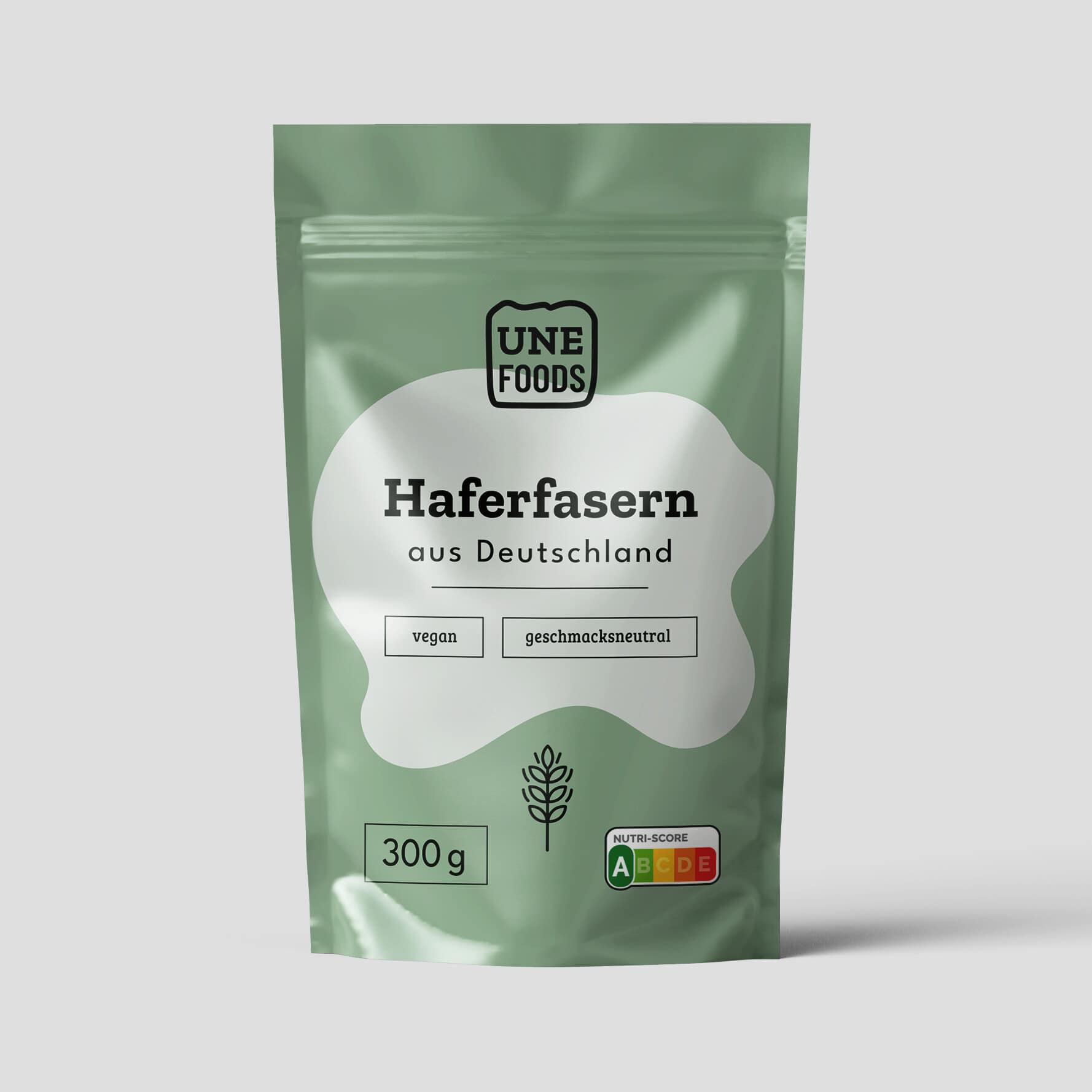 UNE FOODS Haferfasern – natürliche Ballaststoffquelle für Lower-Carb & High-Fiber Rezepte